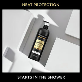 Usage of TRESemmé Rich Moisture Hydrating Shampoo in a shower setting