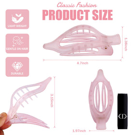 USDNICE Flat Hair Clip in use during yoga