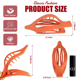 USDNICE Flat Hair Clip in use during yoga