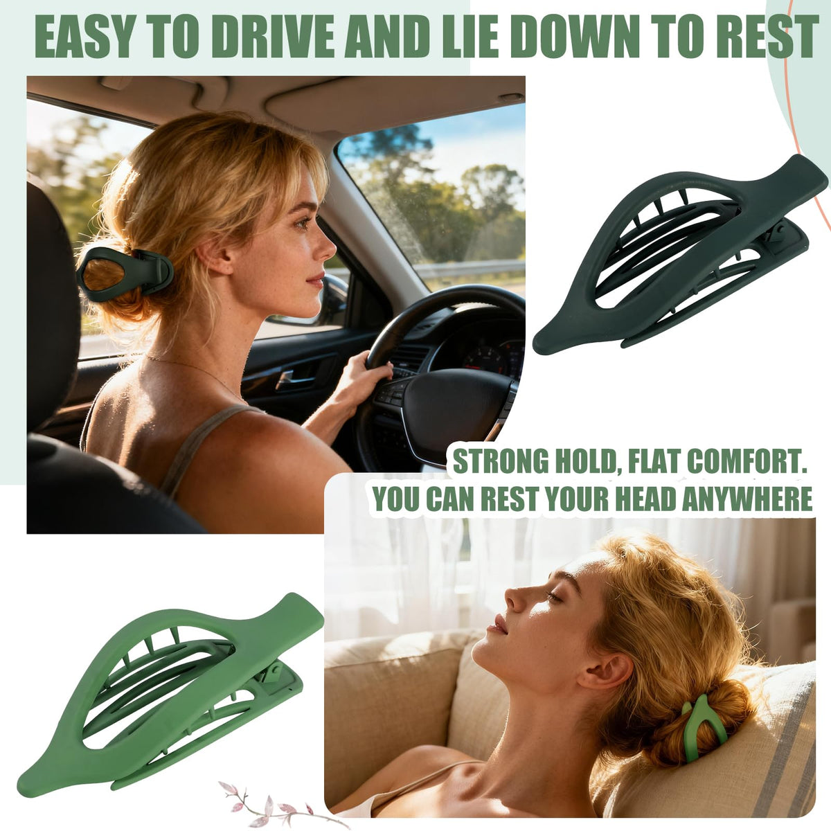 USDNICE Flat Hair Clip showing strong grip feature