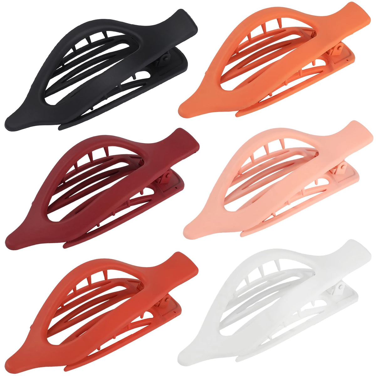 USDNICE Flat Hair Clips arranged by colour