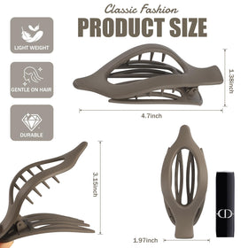 USDNICE flat hair clips displayed in a stylish arrangement