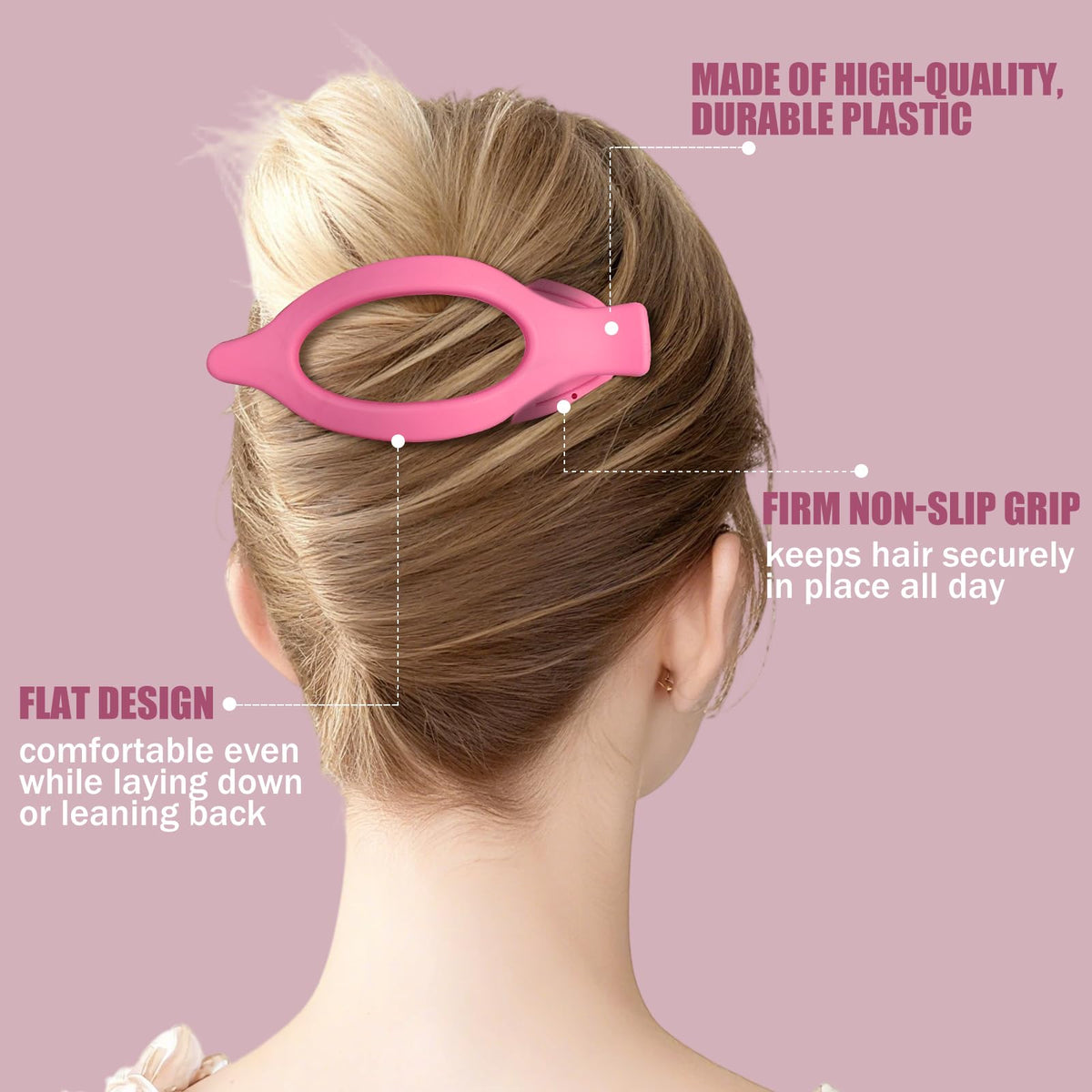 USDNICE Flat Hair Clips displayed on a white background