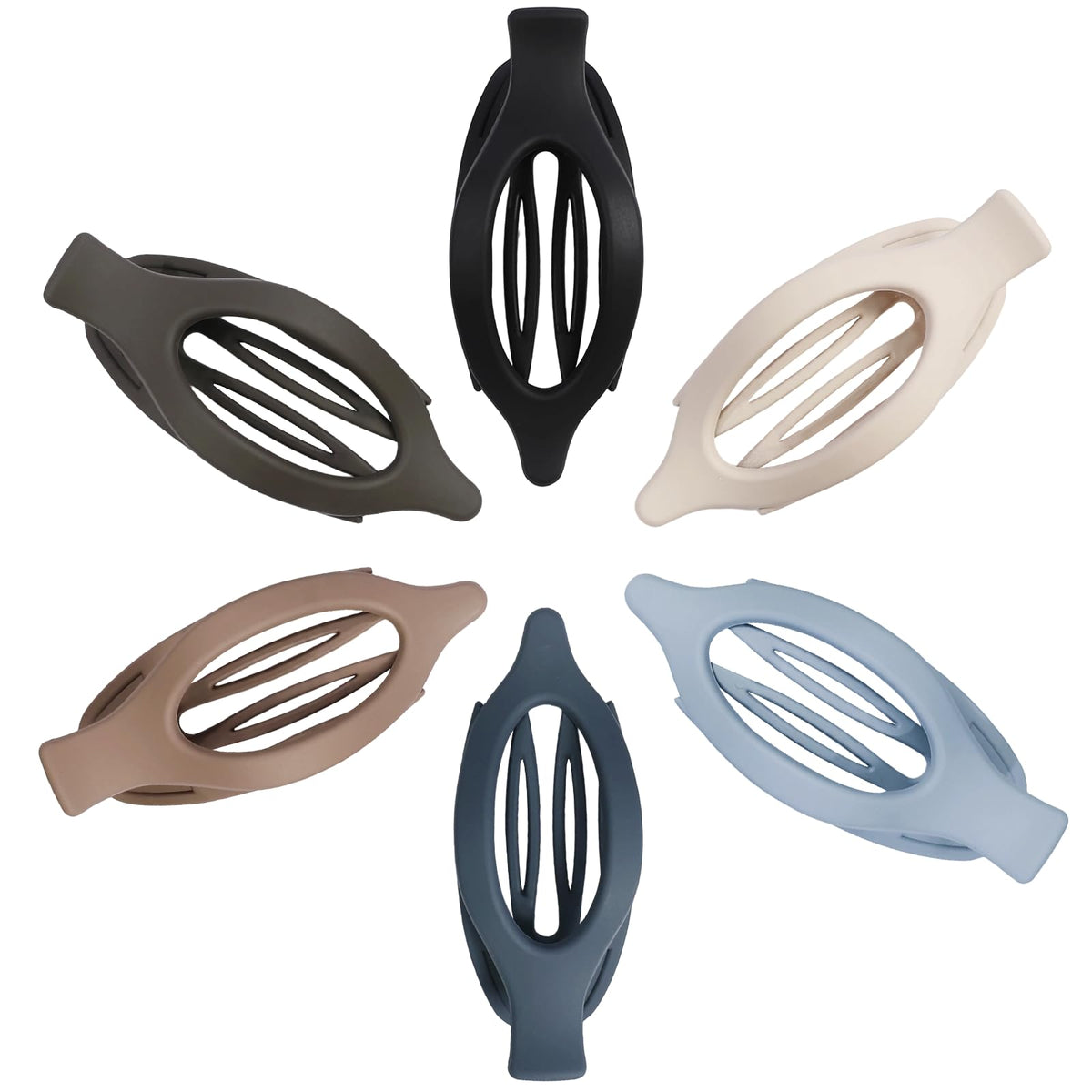 USDNICE flat hair clips in a casual hairstyle