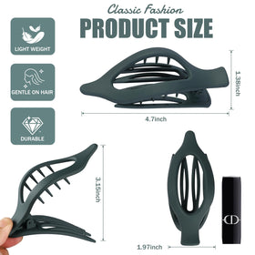 USDNICE Flat Hair Clips Set - clips holding thick hair securely