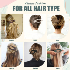 USDNICE Flat Hair Clips Set - lifestyle scene with clips in use