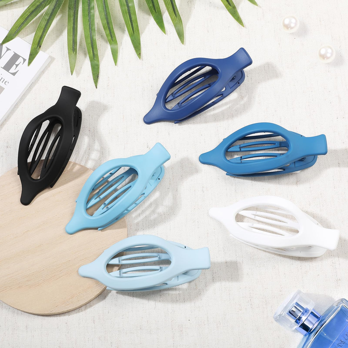 USDNICE Flat Hair Clips showing matte finish and colour variety