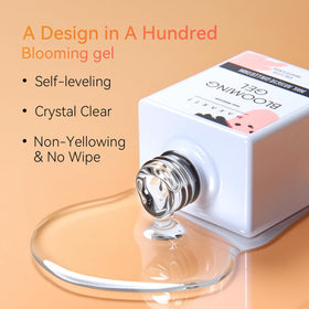 User applying 3D Gel for nail decoration