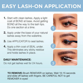 User applying Ardell 3D Faux Mink Underlash Extensions