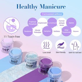 User applying AZUREBEAUTY dip powder for manicure