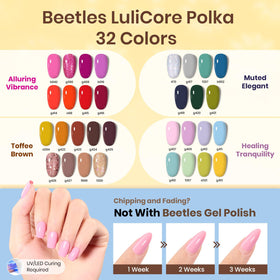 user applying beetles gel nail polish at home