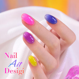 User applying Double Rhythm Gel Polish at home
