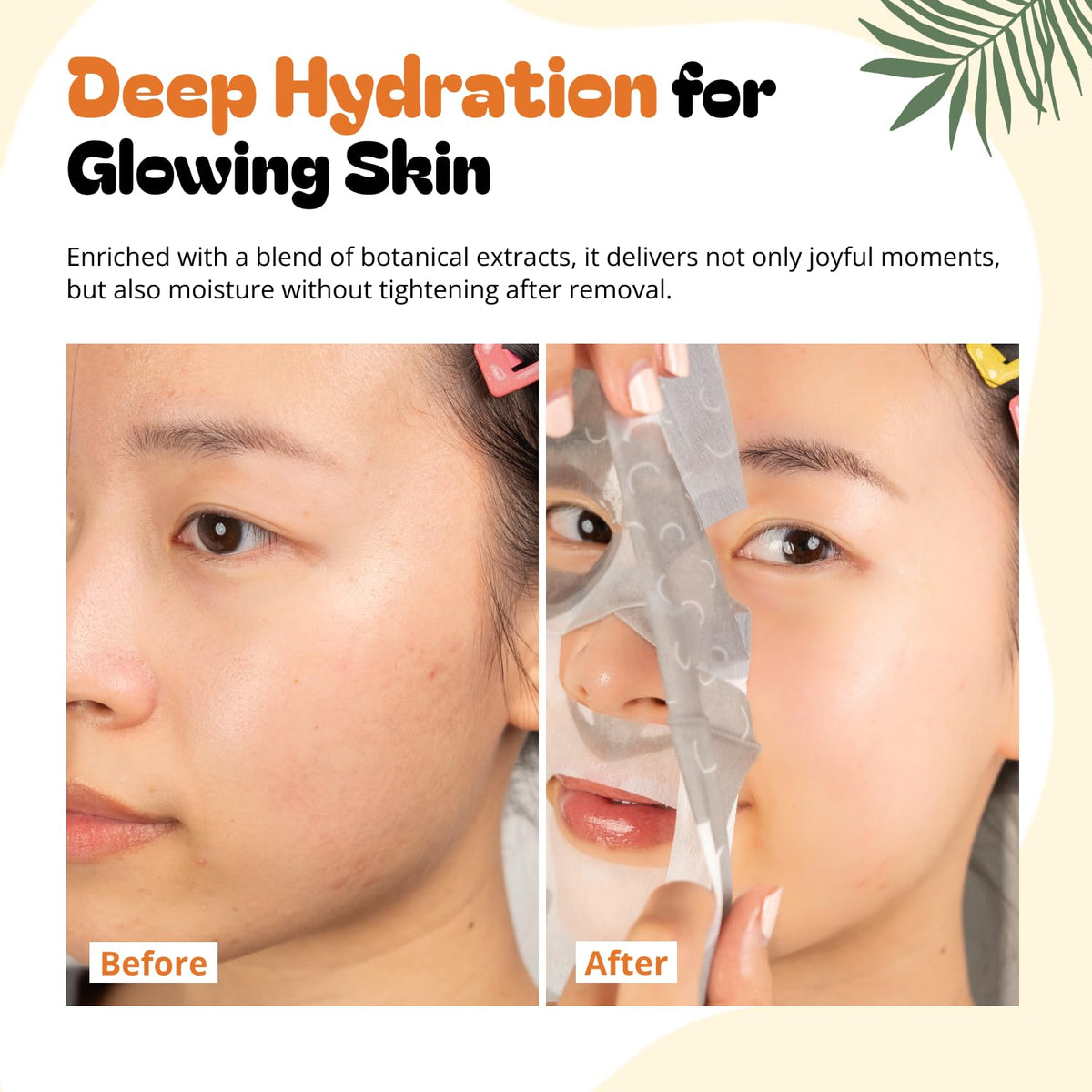 User applying Epielle Tiger face mask at home