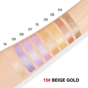 User applying evpct eye shadow stick on eyelids