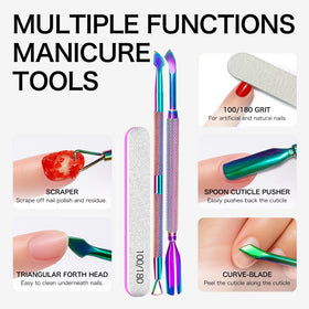 User applying Fanisn Gel Nail Polish Remover at home
