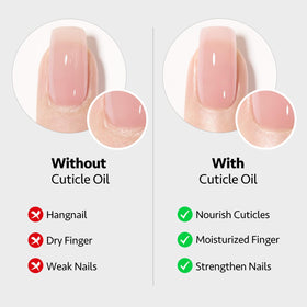 User applying GAOY Cuticle Oil to nails