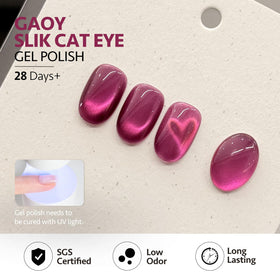 User applying GAOY gel polish with nail lamp