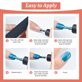 User applying JODSONE gel nail polish at home