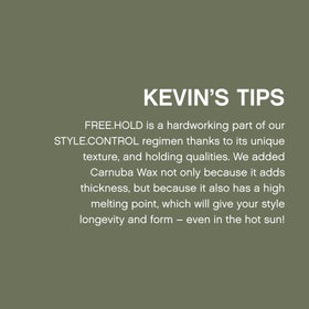 User applying KEVIN.MURPHY FREE.HOLD Hair Styling Paste
