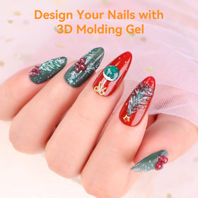 User applying Makartt 3D Nail Gel on nails