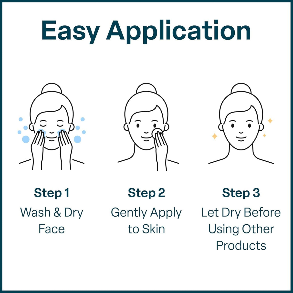 User applying QRxLabs Glycolic Acid Pad on face