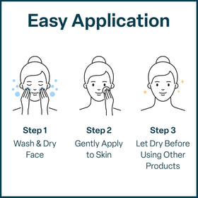 User applying QRxLabs Glycolic Acid Pad on face