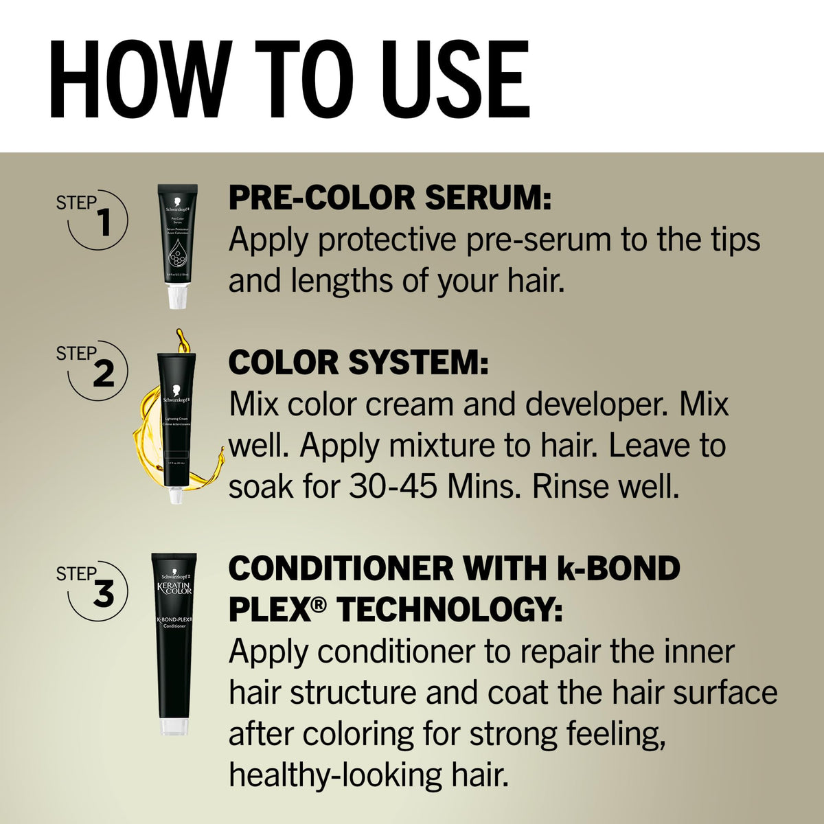 User applying Schwarzkopf Keratin Blonde Hair Dye at home