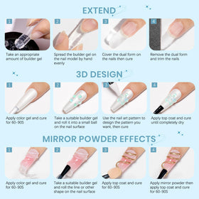User applying SUPWEE Sculpting Gel for nail extensions