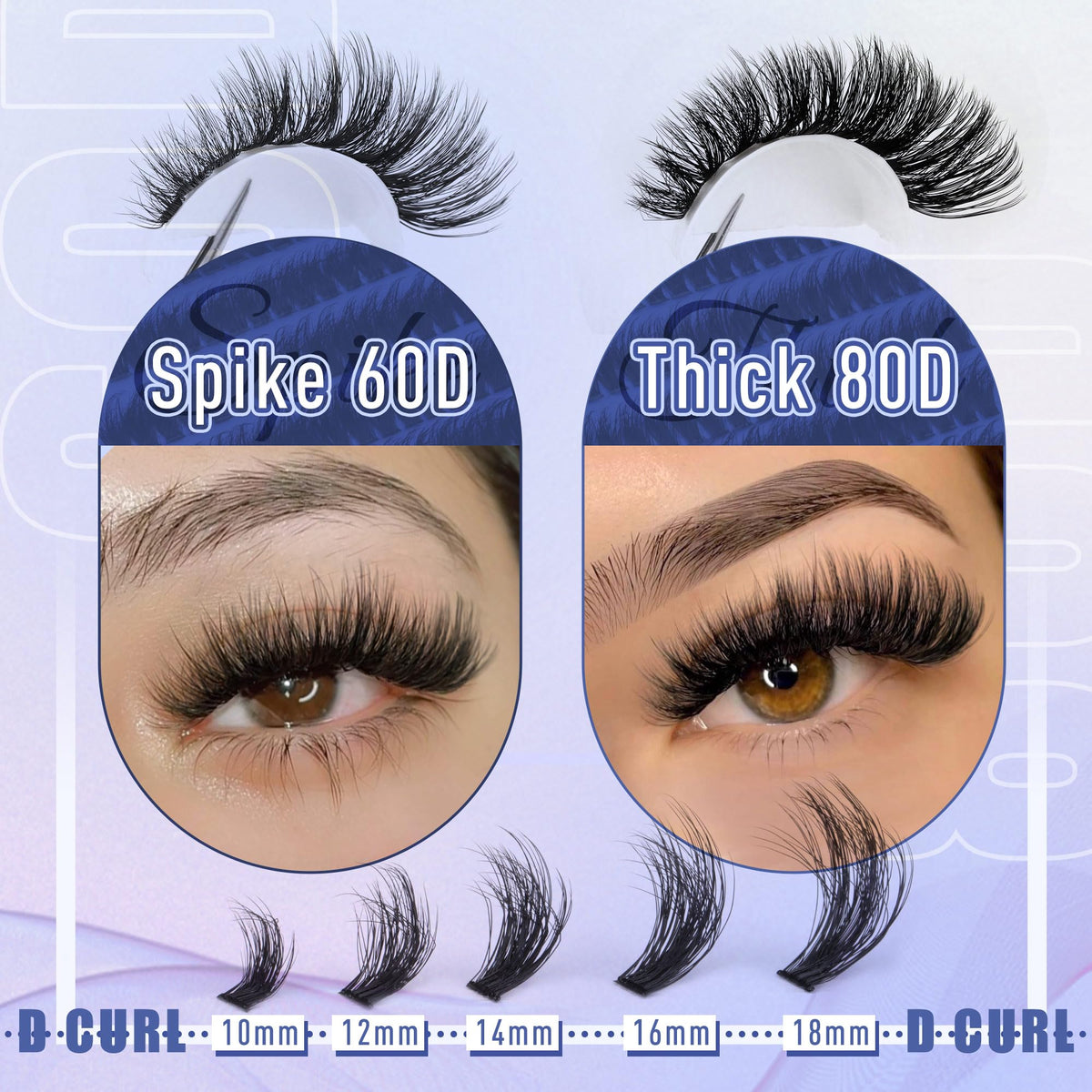 User applying TOOCHUNAG lash extensions at home