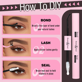 User applying Yawamica eyelash extensions with applicator