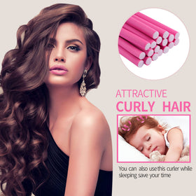 User demonstrating how to use Buytta Flexi Rods Curlers