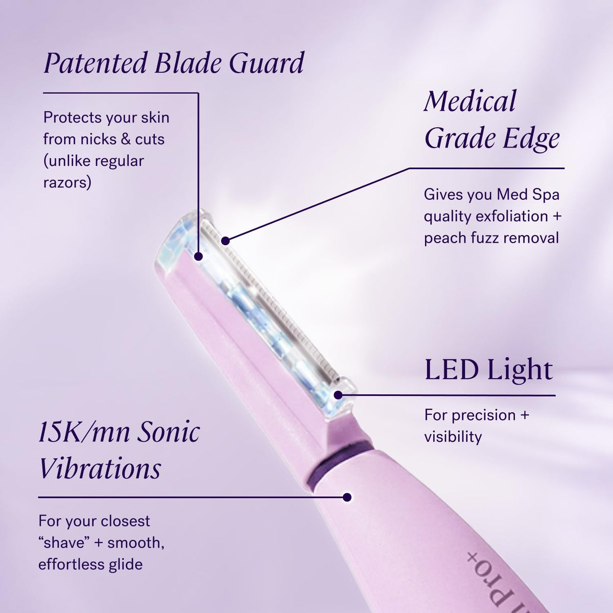 User demonstrating MICHAEL TODD Sonicsmooth Pro+ on face