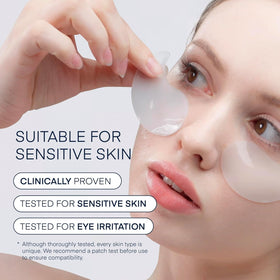User enjoying TEREZ & HONOR Eye Patches at home