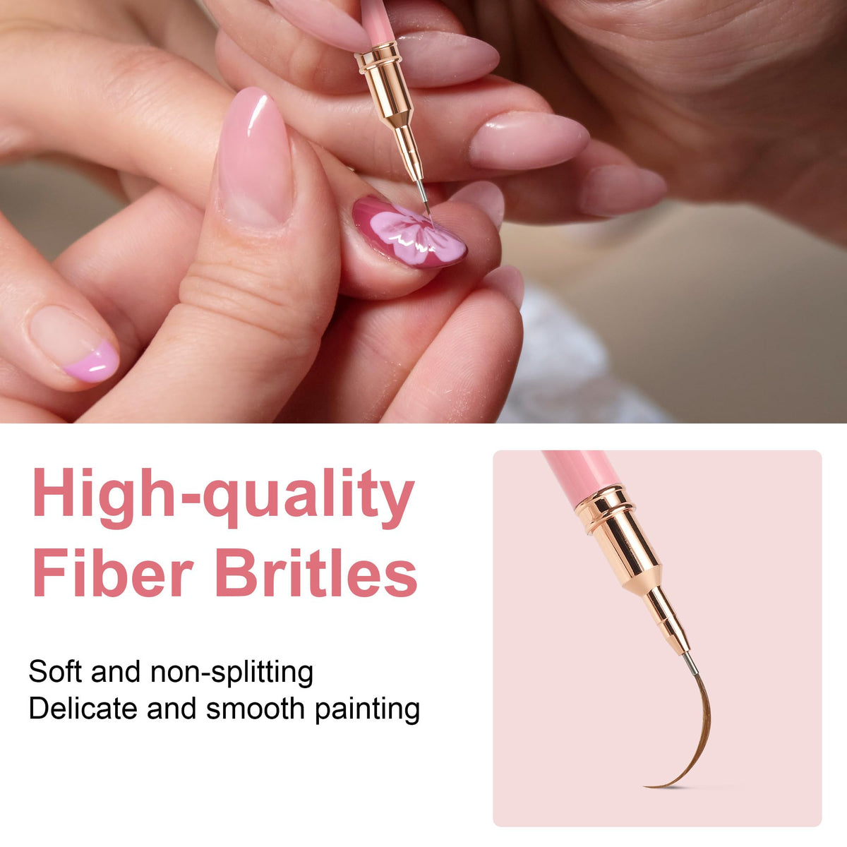 User holding Artdone nail art pen for detailed nail design