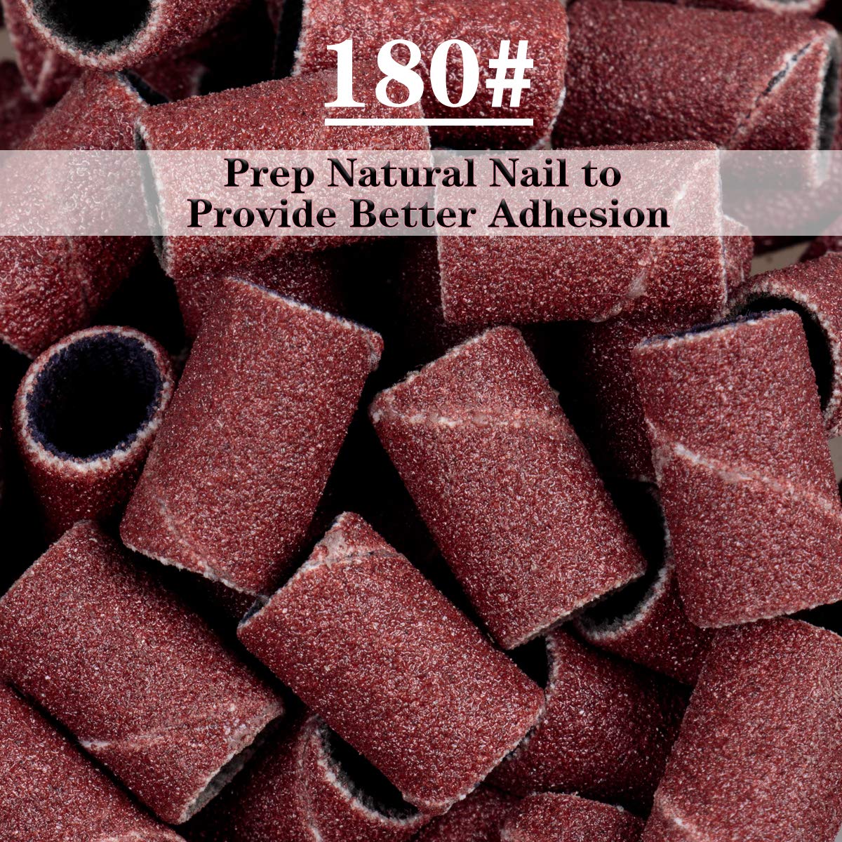 User holding SUBAY nail drill bits for manicure