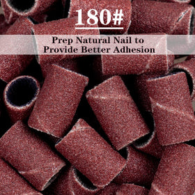 User holding SUBAY nail drill bits for manicure
