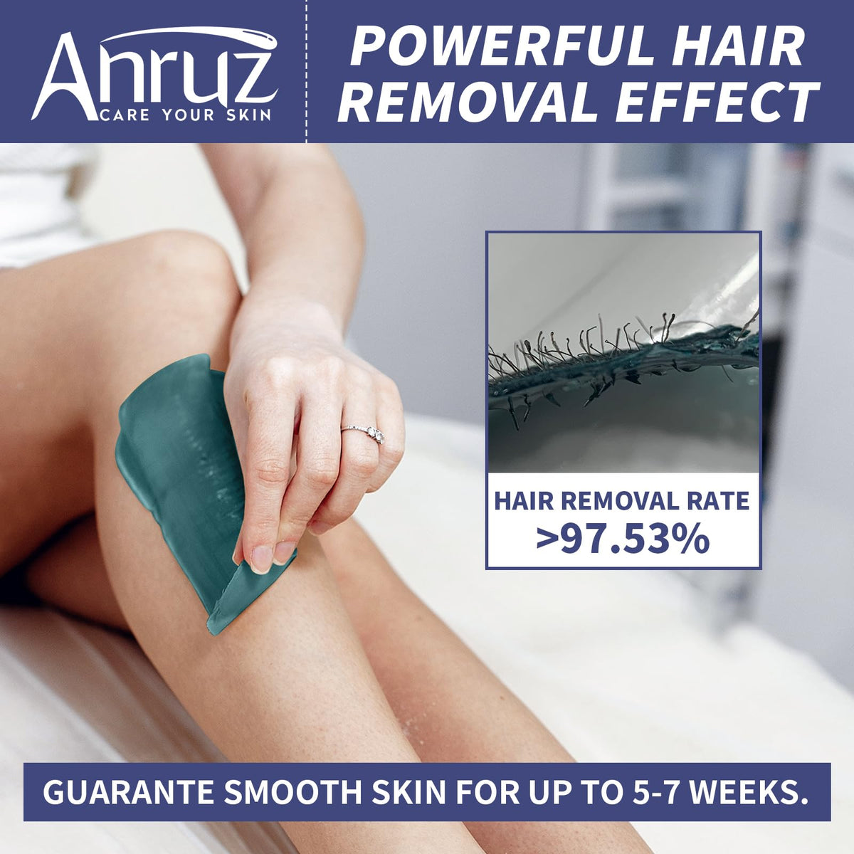 User manual for ANRUZ Waxing Kit showing instructions