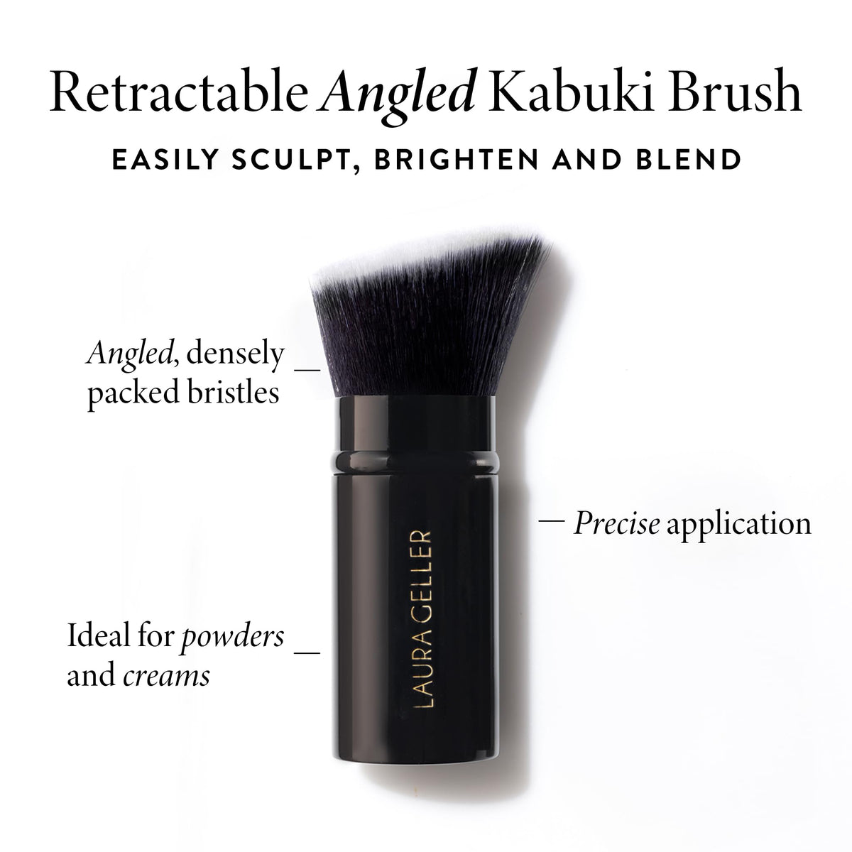 Using Retractable Kabuki Brush with foundation