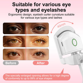 Utook Heated Eyelash Curler with silicone pad for safety