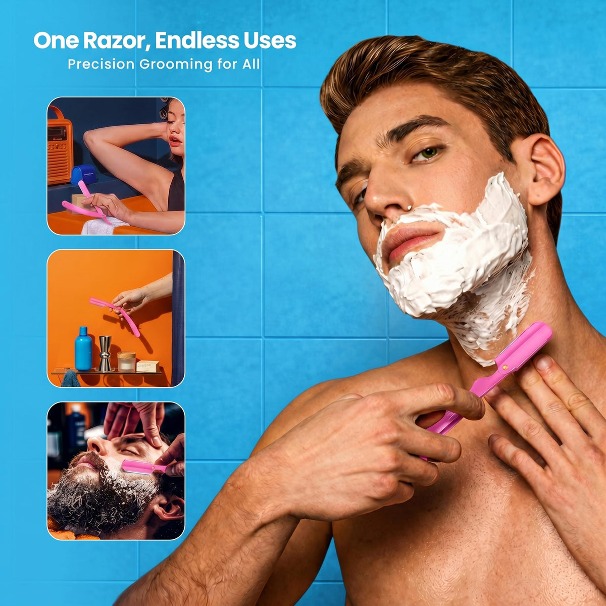 Utopia Care Straight Razor matte finish close-up