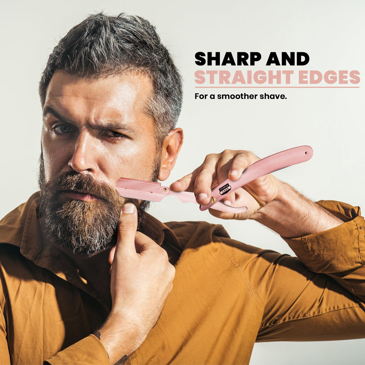 Utopia Care Straight Razor with 100 pack of blades