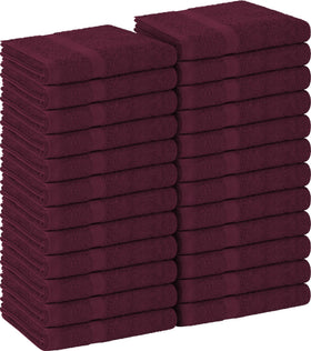 Utopia Towels 24-pack salon towels in burgundy front view
