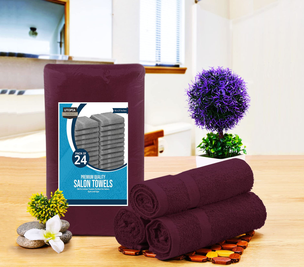 Utopia Towels salon towel measuring 16 x 27 inches