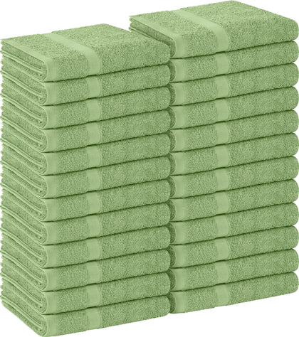 Utopia Towels Salon Towels pack of 24 sage green front view