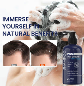Uttse Biotin Hair Growth Shampoo for Men with fresh ginseng and tea tree oil