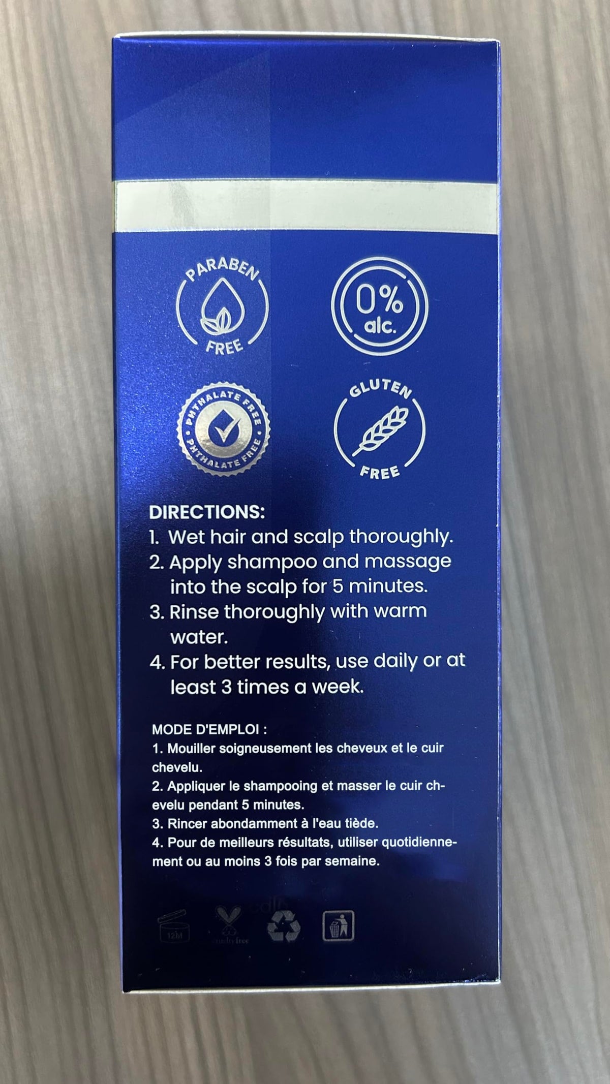 Uttse Biotin Hair Growth Shampoo for Men with mint leaves and rosemary