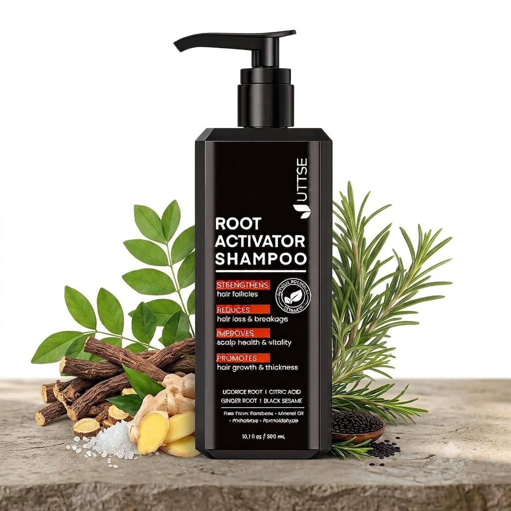 Uttse Root Activator Shampoo for Men 390g front view