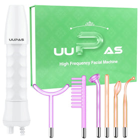 UUPAS High Frequency Facial Wand front view with glass tubes