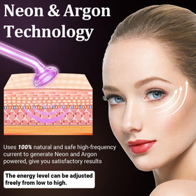 UUPAS High Frequency Facial Wand with mushroom tube