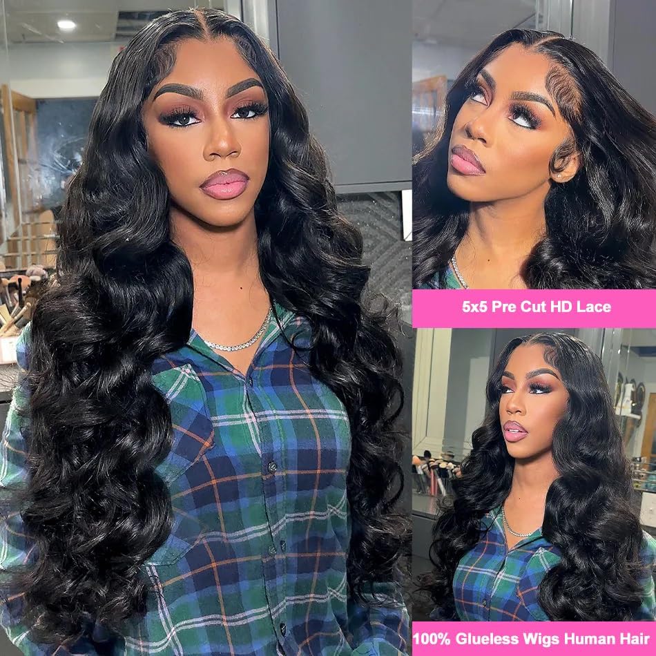 Uveous 20 Inch Glueless Wig packaging with product details